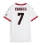 AC Milan Alvaro Morata #7 Uit tenue Dames 2024-25 Korte Mouwen
