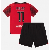 AC Milan Christian Pulisic #11 Thuis tenue Kids 2023-24 Korte Mouwen (+ broek)