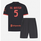 AC Milan Koni De Winter #5 Derde tenue Kids 2026-27 Korte Mouwen (+ broek)