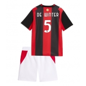 AC Milan Koni De Winter #5 Thuis tenue Kids 2026-27 Korte Mouwen (+ broek)