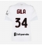 AC Milan Mario Gila #34 Uit tenue Dames 2026-27 Korte Mouwen