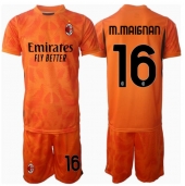 AC Milan Mike Maignan #16 Keeper Uit tenue Kids 2024-25 Korte Mouwen (+ broek)