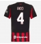 AC Milan Samuele Ricci #4 Thuis tenue Dames 2025-26 Korte Mouwen