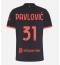 AC Milan Strahinja Pavlovic #31 Derde tenue Dames 2026-27 Korte Mouwen