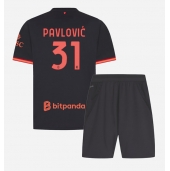 AC Milan Strahinja Pavlovic #31 Derde tenue Kids 2026-27 Korte Mouwen (+ broek)