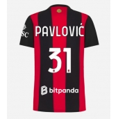 AC Milan Strahinja Pavlovic #31 Thuis tenue Dames 2026-27 Korte Mouwen