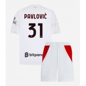 AC Milan Strahinja Pavlovic #31 Uit tenue Kids 2026-27 Korte Mouwen (+ broek)