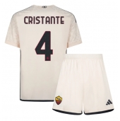 AS Roma Bryan Cristante #4 Uit tenue Kids 2023-24 Korte Mouwen (+ broek)