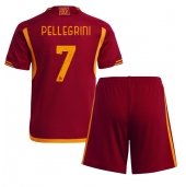 AS Roma Lorenzo Pellegrini #7 Thuis tenue Kids 2023-24 Korte Mouwen (+ broek)