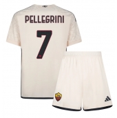 AS Roma Lorenzo Pellegrini #7 Uit tenue Kids 2023-24 Korte Mouwen (+ broek)