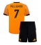 AS Roma Lorenzo Pellegrini #7 Uit tenue Kids 2025-26 Korte Mouwen (+ broek)