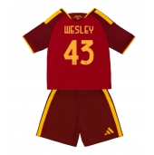 AS Roma Wesley Franca #43 Thuis tenue Kids 2026-27 Korte Mouwen (+ broek)