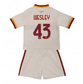AS Roma Wesley Franca #43 Uit tenue Kids 2026-27 Korte Mouwen (+ broek)