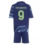 Ajax Kasper Dolberg #9 Uit tenue Kids 2025-26 Korte Mouwen (+ broek)