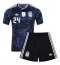 Argentinië Enzo Fernandez #24 Uit tenue Kids WK 2026 Korte Mouwen (+ broek)