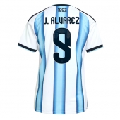 Argentinië Julian Alvarez #9 Thuis tenue Dames WK 2026 Korte Mouwen