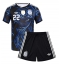 Argentinië Lautaro Martinez #22 Uit tenue Kids WK 2026 Korte Mouwen (+ broek)