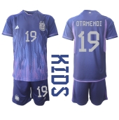Argentinië Nicolas Otamendi #19 Uit tenue Kids WK 2022 Korte Mouwen (+ broek)