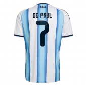 Argentinië Rodrigo De Paul #7 Thuis tenue WK 2026 Korte Mouwen