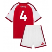 Arsenal Ben White #4 Thuis tenue Kids 2026-27 Korte Mouwen (+ broek)