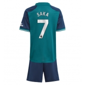 Arsenal Bukayo Saka #7 Derde tenue Kids 2023-24 Korte Mouwen (+ broek)