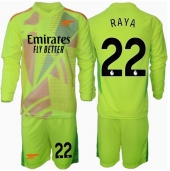 Arsenal David Raya #22 Keeper Thuis tenue Kids 2024-25 Lange Mouwen (+ broek)