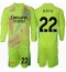 Arsenal David Raya #22 Keeper Thuis tenue Kids 2024-25 Lange Mouwen (+ broek)