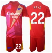 Arsenal David Raya #22 Keeper Uit tenue Kids 2024-25 Korte Mouwen (+ broek)