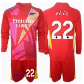 Arsenal David Raya #22 Keeper Uit tenue Kids 2024-25 Lange Mouwen (+ broek)