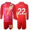 Arsenal David Raya #22 Keeper Uit tenue Kids 2024-25 Lange Mouwen (+ broek)