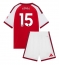 Arsenal Ezri Konsa #15 Thuis tenue Kids 2026-27 Korte Mouwen (+ broek)