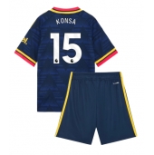 Arsenal Ezri Konsa #15 Uit tenue Kids 2026-27 Korte Mouwen (+ broek)