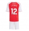 Arsenal Jurrien Timber #12 Thuis tenue Kids 2025-26 Korte Mouwen (+ broek)