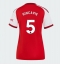 Arsenal Piero Hincapie #5 Thuis tenue Dames 2026-27 Korte Mouwen
