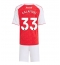 Arsenal Riccardo Calafiori #33 Thuis tenue Kids 2025-26 Korte Mouwen (+ broek)
