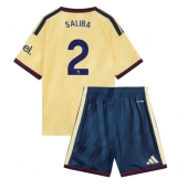 Arsenal William Saliba #2 Derde tenue Kids 2026-27 Korte Mouwen (+ broek)