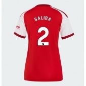 Arsenal William Saliba #2 Thuis tenue Dames 2026-27 Korte Mouwen