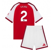 Arsenal William Saliba #2 Thuis tenue Kids 2026-27 Korte Mouwen (+ broek)