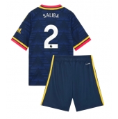 Arsenal William Saliba #2 Uit tenue Kids 2026-27 Korte Mouwen (+ broek)