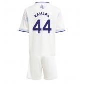 Aston Villa Boubacar Kamara #44 Derde tenue Kids 2025-26 Korte Mouwen (+ broek)
