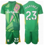 Aston Villa Emiliano Martinez #23 Keeper Thuis tenue Kids 2024-25 Korte Mouwen (+ broek)