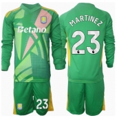 Aston Villa Emiliano Martinez #23 Keeper Thuis tenue Kids 2024-25 Lange Mouwen (+ broek)