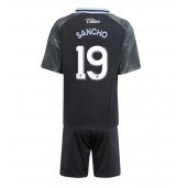 Aston Villa Jadon Sancho #19 Uit tenue Kids 2025-26 Korte Mouwen (+ broek)