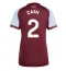 Aston Villa Matty Cash #2 Thuis tenue Dames 2025-26 Korte Mouwen