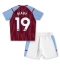 Aston Villa Moussa Diaby #19 Thuis tenue Kids 2023-24 Korte Mouwen (+ broek)