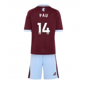 Aston Villa Pau Torres #14 Thuis tenue Kids 2026-27 Korte Mouwen (+ broek)