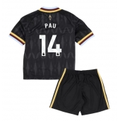 Aston Villa Pau Torres #14 Uit tenue Kids 2026-27 Korte Mouwen (+ broek)