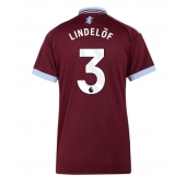 Aston Villa Victor Lindelof #3 Thuis tenue Dames 2026-27 Korte Mouwen