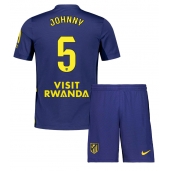 Atletico Madrid Johnny Cardoso #5 Uit tenue Kids 2025-26 Korte Mouwen (+ broek)