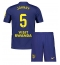 Atletico Madrid Johnny Cardoso #5 Uit tenue Kids 2025-26 Korte Mouwen (+ broek)